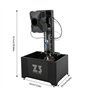 OMGGYER Robot de tennis de table automatique avec filet, télécommande et 100 balles pour joueurs de tous niveaux de difficulté p