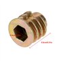 Hilitand Meubles Hex Socket Ecrou M4 * 8mm 50Pcs Type Fileté En Alliage De Zinc Fil Hexagone Tête D'écrou Écrous Pour Insert En 