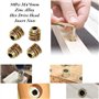 Hilitand Meubles Hex Socket Ecrou M4 * 8mm 50Pcs Type Fileté En Alliage De Zinc Fil Hexagone Tête D'écrou Écrous Pour Insert En 