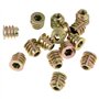 Hilitand Meubles Hex Socket Ecrou M4 * 8mm 50Pcs Type Fileté En Alliage De Zinc Fil Hexagone Tête D'écrou Écrous Pour Insert En 