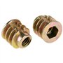 Hilitand Meubles Hex Socket Ecrou M4 * 8mm 50Pcs Type Fileté En Alliage De Zinc Fil Hexagone Tête D'écrou Écrous Pour Insert En 