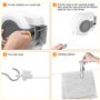 Corde à Linge rétractable avec 2 Ligne, etendoir a Linge Exterieur, Ligne de Lavage rétractable Ligne de séchage Murale de pour 