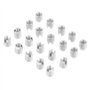 Insert Fileté Autotaraudeur 20pcs, Insert Fileté en Acier Inoxydable SUS303 M3 X 6mm