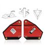 Akozon Wm5-S Aimant de Soudure Equerre de Support,Support de Petite Taille à Interrupteur Simple on/Off 5.4 X 4.4 X 3.9 inch Ang