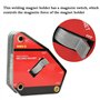 Akozon Wm5-S Aimant de Soudure Equerre de Support,Support de Petite Taille à Interrupteur Simple on/Off 5.4 X 4.4 X 3.9 inch Ang