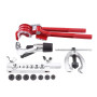 Kit de cintrage pour Tuyau de Frein 11 pièces Trousse à Outils Flare Kit d'évasement de Tuyau Kit d'évasement de réparation de T