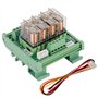 Module Relais 4 Canaux pour Montage sur Rail DIN