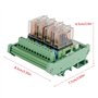 Module d'Interface de Relais de Puissance avec Indicateur LED 16A DC 12V