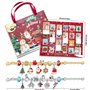 Calendrier de l'avent 2024 Fille Calendrier de l avent Bijoux 24 Sti DIY Calendrier de Noël Charms Bracelet Kit Fabrication Crea