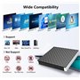 Lecteur CD Externe pour PC USB 3.0 et Type-C CD/DVD +/-RW Graveur Enregistreur Plug and Play CD/DVD +/-RW Drive DVD Player Trans