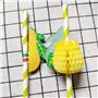 Cocktail Pailles,RoadLoo 100 Pièces Papier Cocktail Pailles Papier Réutilisables Ananas Pailles Flamingo Pailles Décorations de 