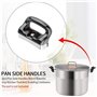 Wilsonzin 2 Pcs Poignée pour Autocuiseur Poignée de Support Latérale pour Autocuiseur Poignées en Bakélite Noires de Remplacemen
