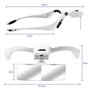Loupe De Tête avec - 5 Lentilles Détachables(1.0X 1.5X 2.0X 2.5X 3.5X)