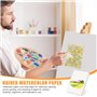 20 Feuilles Papier Fait Main, 250GSM Papier Aquarelle Papier Vergé Fait à la Main pour Cartes de Vœux DIY, Peintures, Lettres, I