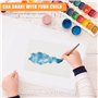 20 Feuilles Papier Fait Main, 250GSM Papier Aquarelle Papier Vergé Fait à la Main pour Cartes de Vœux DIY, Peintures, Lettres, I