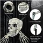 WAYBWZDQ Halloween Décoration Squelette, Squelette de Décoration d'halloween Squelette Effrayant Réaliste avec Articulations Mob