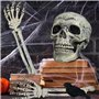 WAYBWZDQ Halloween Décoration Squelette, Squelette de Décoration d'halloween Squelette Effrayant Réaliste avec Articulations Mob