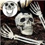WAYBWZDQ Halloween Décoration Squelette, Squelette de Décoration d'halloween Squelette Effrayant Réaliste avec Articulations Mob