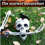 WAYBWZDQ Halloween Décoration Squelette, Squelette de Décoration d'halloween Squelette Effrayant Réaliste avec Articulations Mob