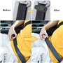 Lot de 2 clips de ceinture de sécurité multi-usages, ajusteur universel de ceinture de sécurité pour véhicule, clip de positionn