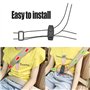 Lot de 2 clips de ceinture de sécurité multi-usages, ajusteur universel de ceinture de sécurité pour véhicule, clip de positionn