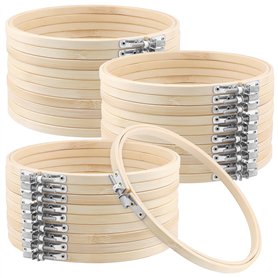 TAICHEUT Lot de 30 cercles à broder de 18 cm