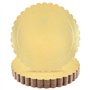 JAPCHET Lot de 18 planches à gâteau dorées de 300 x 2 mm pour fête d'anniversaire