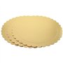 JAPCHET Lot de 18 planches à gâteau dorées de 300 x 2 mm pour fête d'anniversaire, mariage