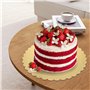 JAPCHET Lot de 18 planches à gâteau dorées de 300 x 2 mm pour fête d'anniversaire, mariage