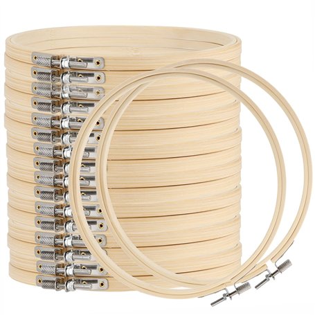 MANCHAP Lot de 18 cerceaux de broderie de 17