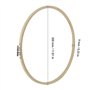 ZEONHAK Lot de 10 cercles à broder en bambou de 30 cm pour travaux manuels