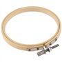 ZEONHAK Lot de 20 cercles à broder en bambou de 10 cm pour couture pratique
