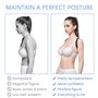 Correcteur de Posture, Redresseur Orthèses Dorsales pour Femmes et Hommes, Ceinture Dorsale Soutien Lombaire Confortable Respira