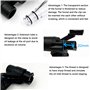 ZKTOOL Outil Universel d'Entonnoir d'Huile Moteur de Voiture, avec un Tube d'Extension d'Entonnoir Rotatif et un Dispositif de F