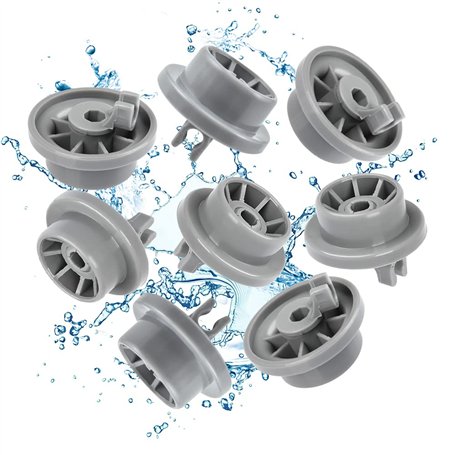 Rouleau Lave-Vaisselle Lot de 8 Roulettes pour Panier Inférieur Roulette Panier Lave Vaisselle Roulettes de Lave-Vaisselle pour