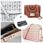 QUOTRE 52 Pièces Emporte Pièce Cuir, Outils de Coupe Cuir Kit Trou Creux Punch en MéTal Emportes Pièces Découpe Cuir Poinçon à M