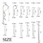 Lot de 250 épingles à cheveux robustes plaquées zinc - Assortiment dépingles à cheveux en acier zingué - Plusieurs tailles dispo