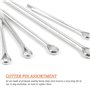 Lot de 250 épingles à cheveux robustes plaquées zinc - Assortiment dépingles à cheveux en acier zingué - Plusieurs tailles dispo