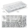 Lot de 250 épingles à cheveux robustes plaquées zinc - Assortiment dépingles à cheveux en acier zingué - Plusieurs tailles dispo