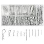 Lot de 250 épingles à cheveux robustes plaquées zinc - Assortiment dépingles à cheveux en acier zingué - Plusieurs tailles dispo