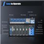 Begoniape Table de mixage audio 7 canaux, 48 V USB Bluetooth, compatible avec différents appareils égaliseur avec amplificateur 