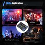 Begoniape Table de mixage audio 7 canaux, 48 V USB Bluetooth, compatible avec différents appareils égaliseur avec amplificateur 