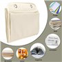Jesustree Tableau de Poche Rangement Dossier Organisateur en Tissu Fichiers Suspendus Format Lettre 5 Pochettes avec étiquette S