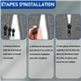Remplacement Instantané Universel Curseur Fermeture Eclair pour Ve