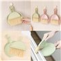 KALUROIL 2 PCS Ensemble mini pelle et balayette, petit balai et pelle à poussière, ensemble de brosse portable pour dessus de ta