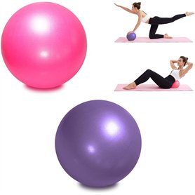 2 Pièces Yoga Ball Pilates Ballon de Gymnastique Anti-éclatement Fitness Balles pour 25cm Entraînement Abdominal et des Épaules