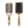 Brosse Cheveux Ronde 2 Pcs Brosse Brushing Brosse à Poils de Sanglier Peigne Ovale de Massage Antistatique Volume de Cheveux et