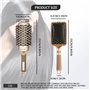 Brosse Cheveux Ronde 2 Pcs Brosse Brushing Brosse à Poils de Sanglier Peigne Ovale de Massage Antistatique Volume de Cheveux et 