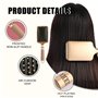 Brosse Cheveux Ronde 2 Pcs Brosse Brushing Brosse à Poils de Sanglier Peigne Ovale de Massage Antistatique Volume de Cheveux et 