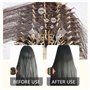 Brosse Cheveux Ronde 2 Pcs Brosse Brushing Brosse à Poils de Sanglier Peigne Ovale de Massage Antistatique Volume de Cheveux et 